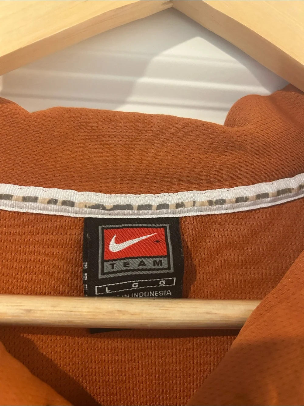 Nike Men's Longhorns Orange Polo with White Stripe